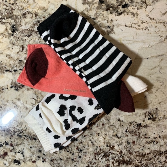 NWT KATE SPADE SOCKS (3 Pairs) - Picture 2 of 4